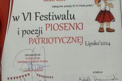 Laureat Festiwalu Piosenki i Poezji Patriotycznej w Lipsku