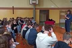 Spotkanie z przedstawicielką policji starszą aspirant panią Katarzyną Cieślik