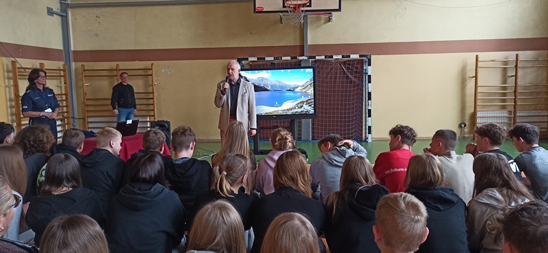 Spotkanie z przedstawicielką policji starszą aspirant panią Katarzyną Cieślik