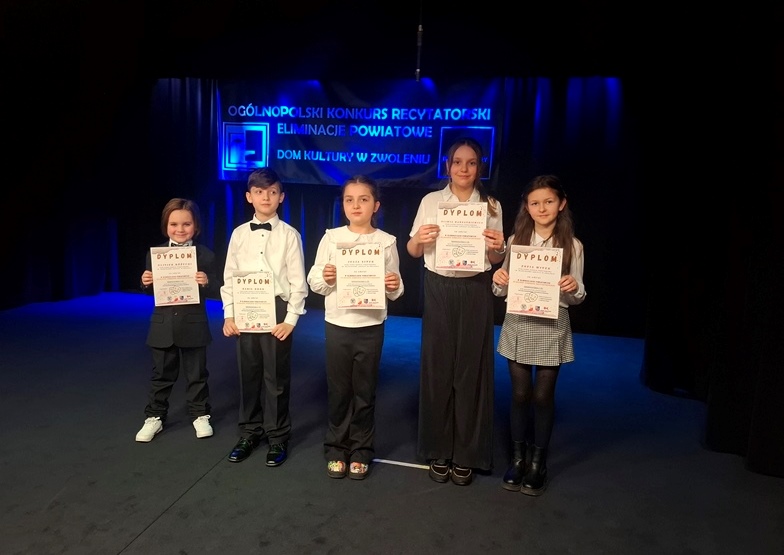 Sukces naszych uczniów w Powiatowym Konkursie Recytatorskim